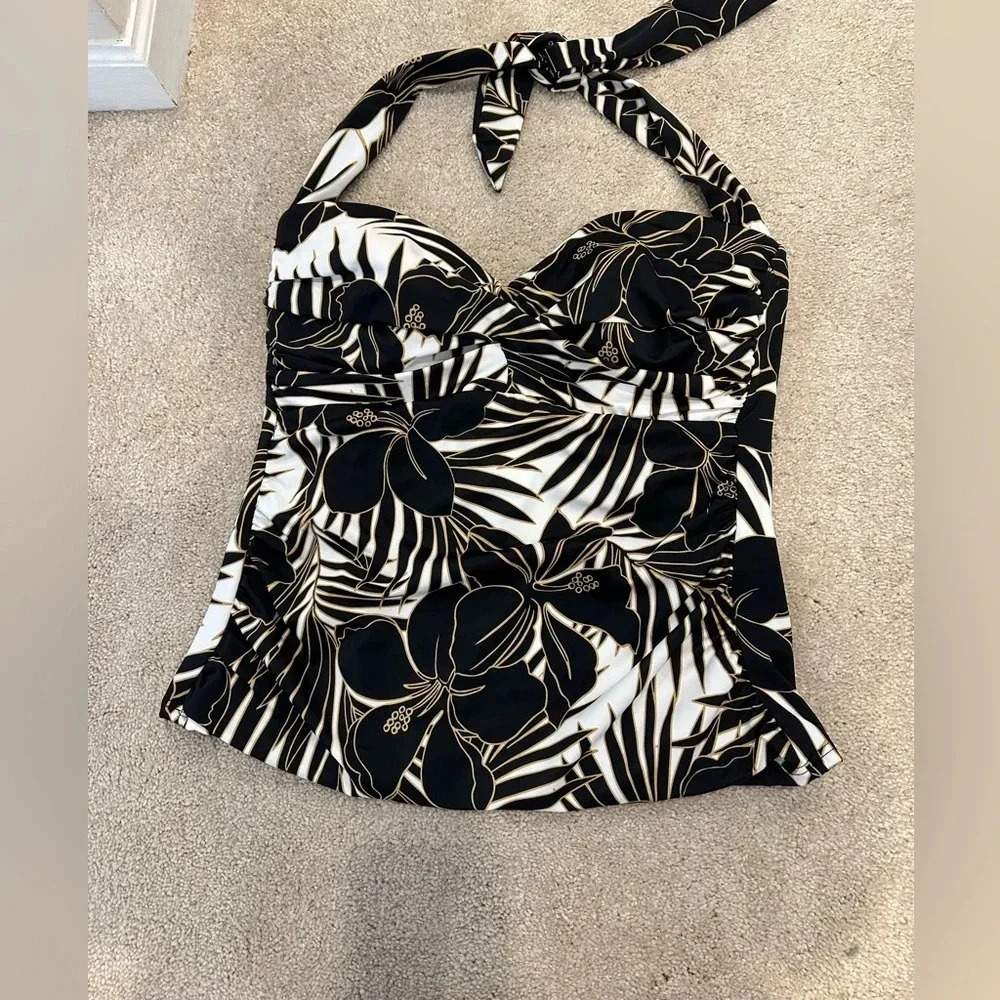 Miraclesuit 12 Barcelona Halter Tankini Top - Picture 2 of 3